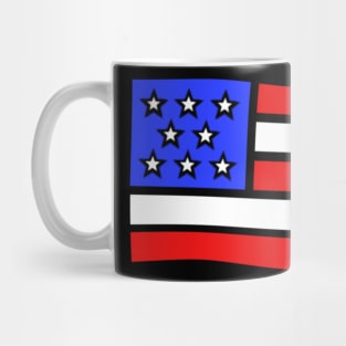 Simple American Flag in The Wind Mug